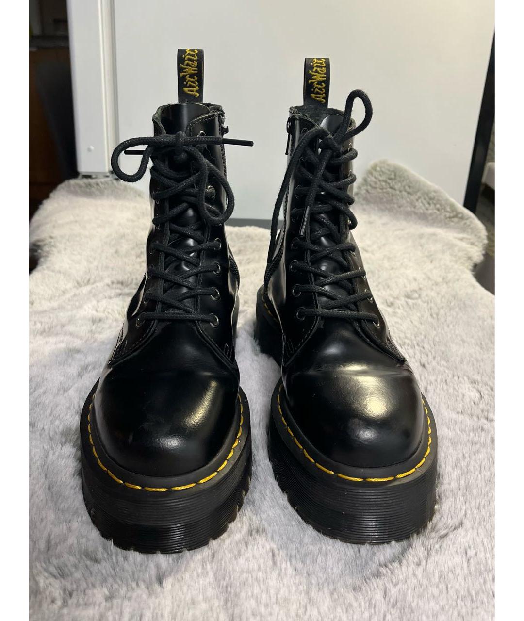 DR. MARTENS Черные кожаные ботинки, фото 2