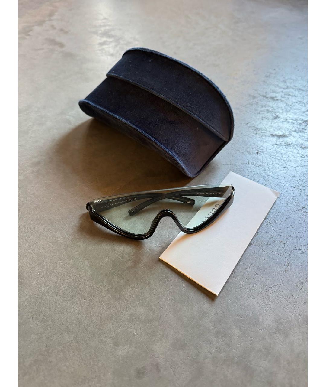 GUCCI Черные пластиковые солнцезащитные очки, фото 2