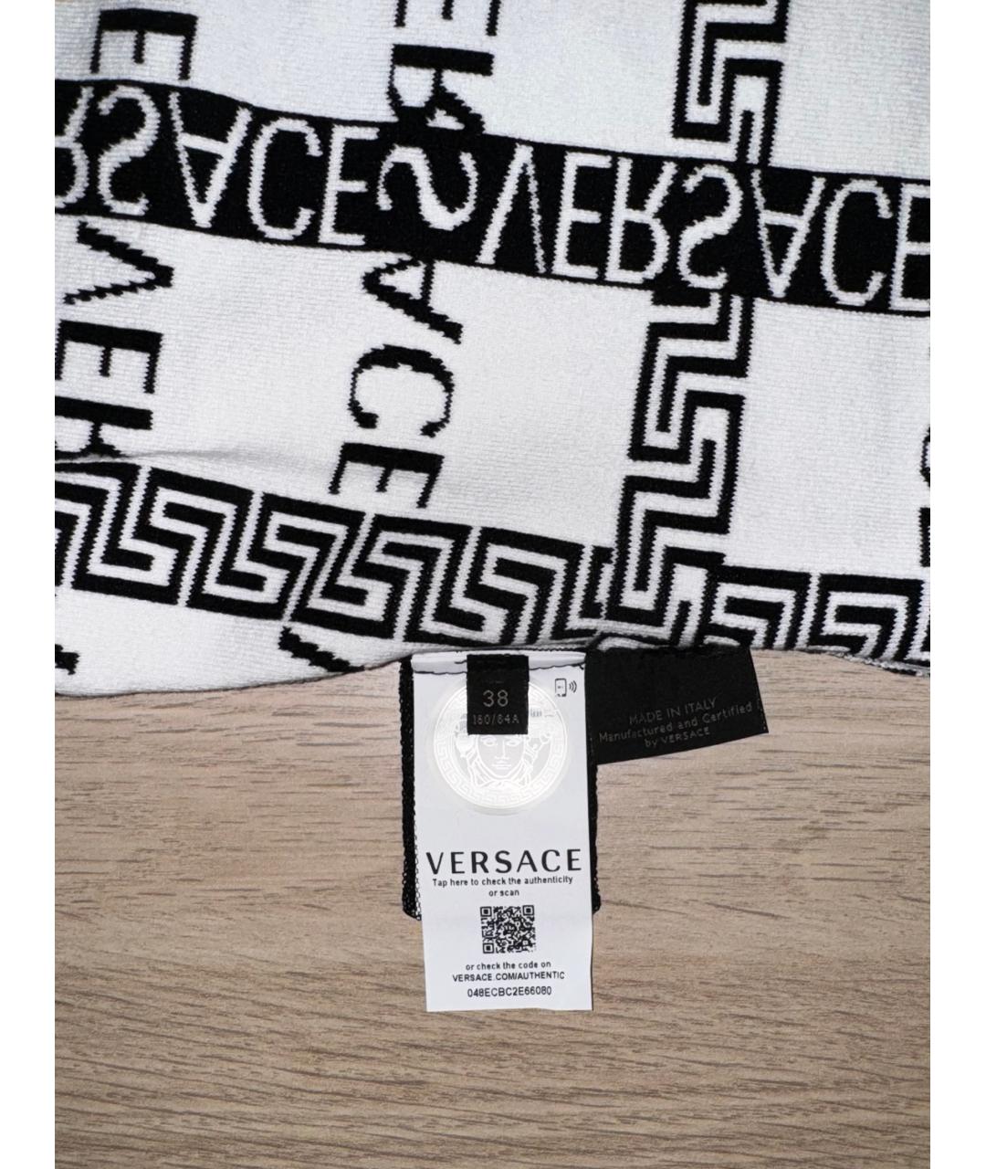 VERSACE Черный хлопко-эластановый костюм с юбками, фото 6