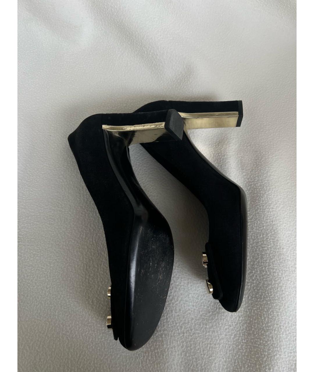 GUCCI Черные замшевые туфли, фото 4