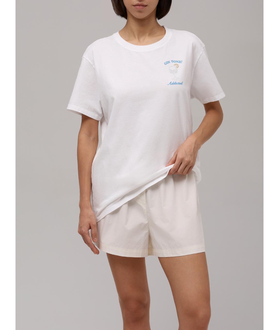 MC2 SAINT BARTH Белая хлопковая футболка, фото 2