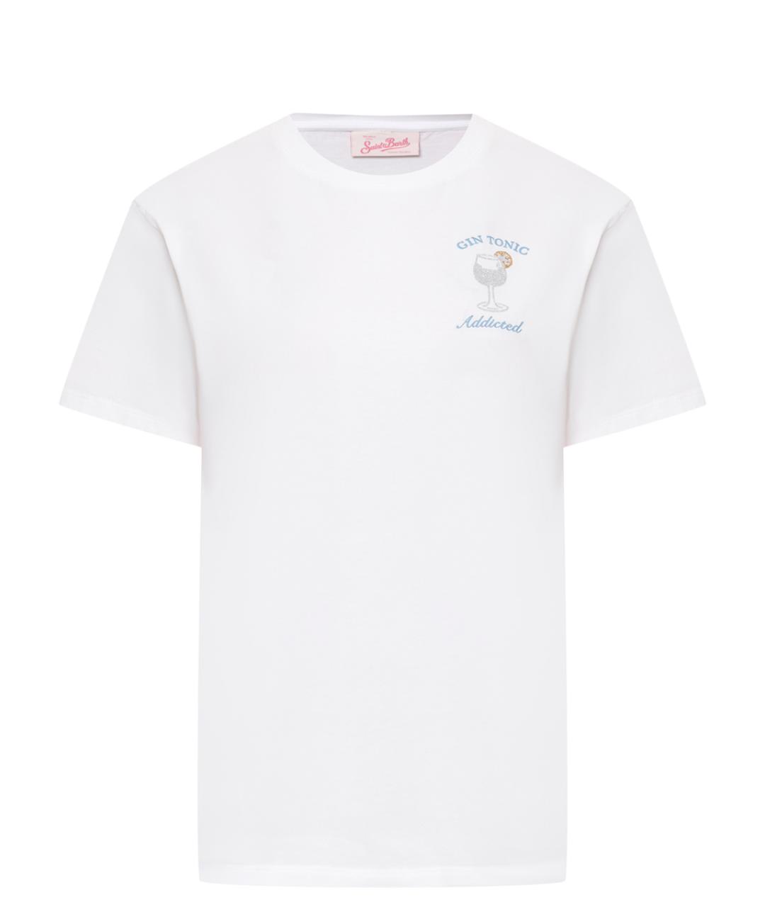 MC2 SAINT BARTH Белая хлопковая футболка, фото 1