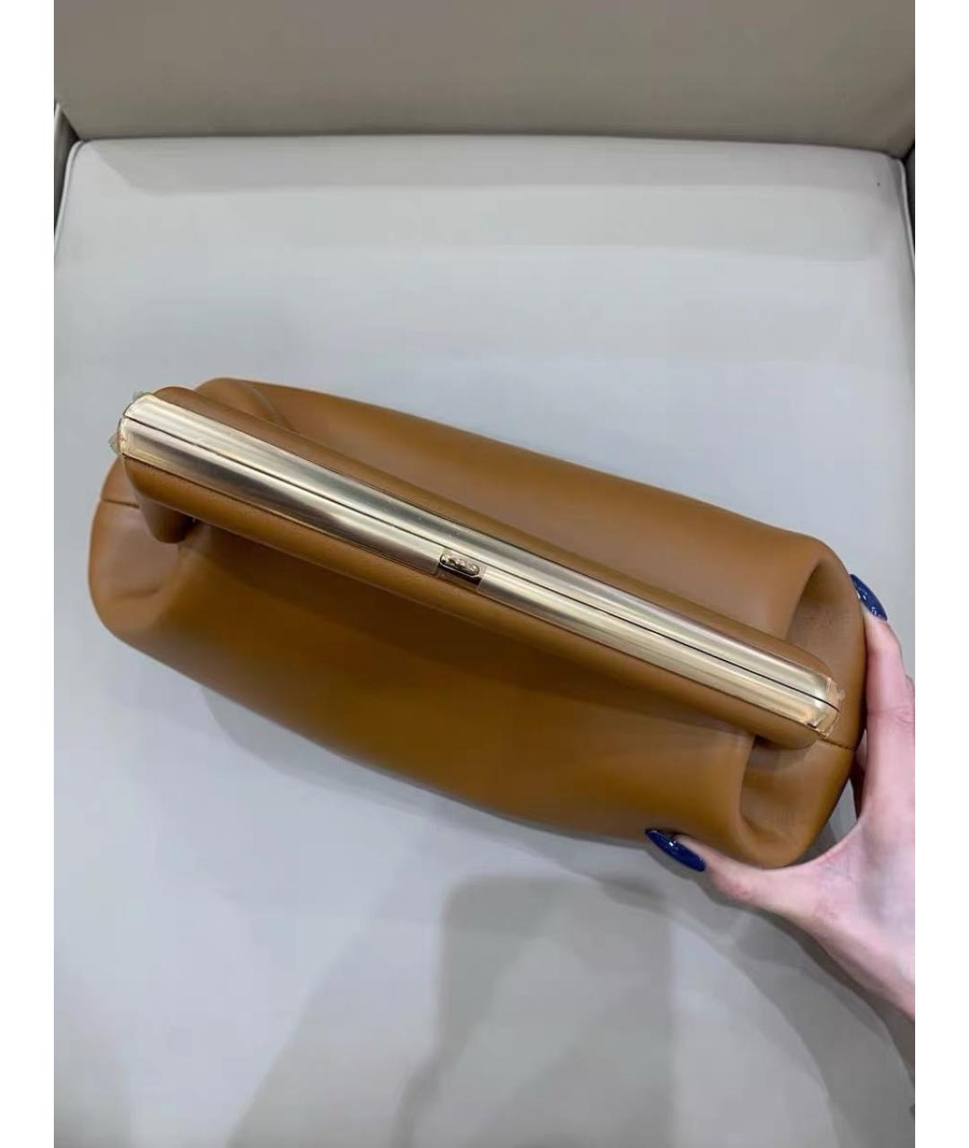 FENDI Коричневая кожаная сумка тоут, фото 7