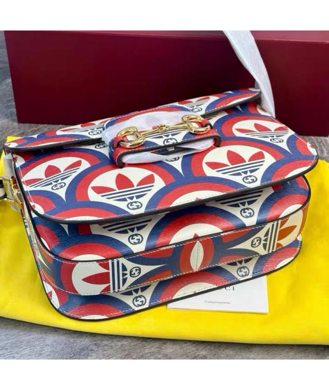 GUCCI Мульти кожаная сумка с короткими ручками, фото 4