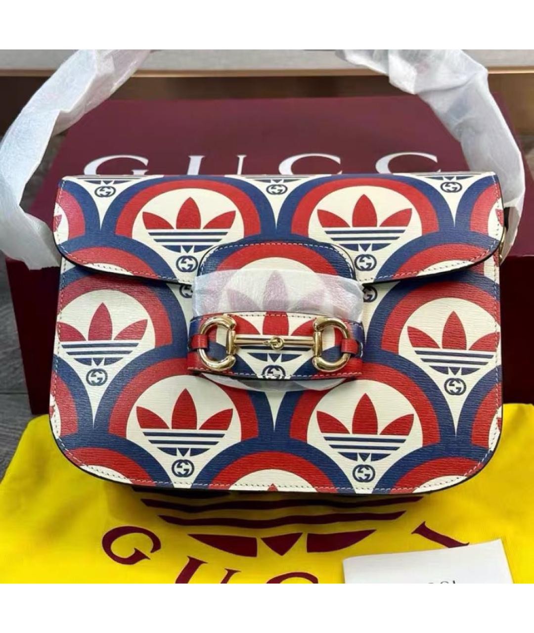 GUCCI Мульти кожаная сумка с короткими ручками, фото 2