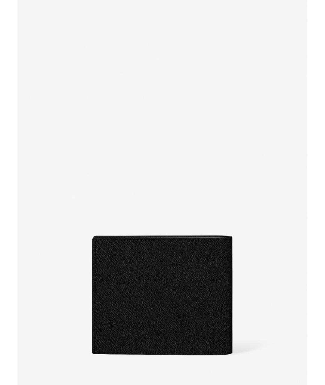 MICHAEL KORS Черный кожаный кошелек, фото 4