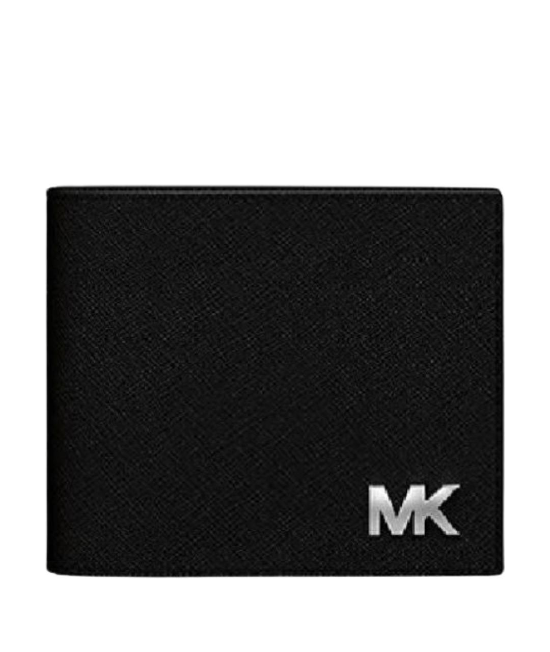 MICHAEL KORS Черный кожаный кошелек, фото 1