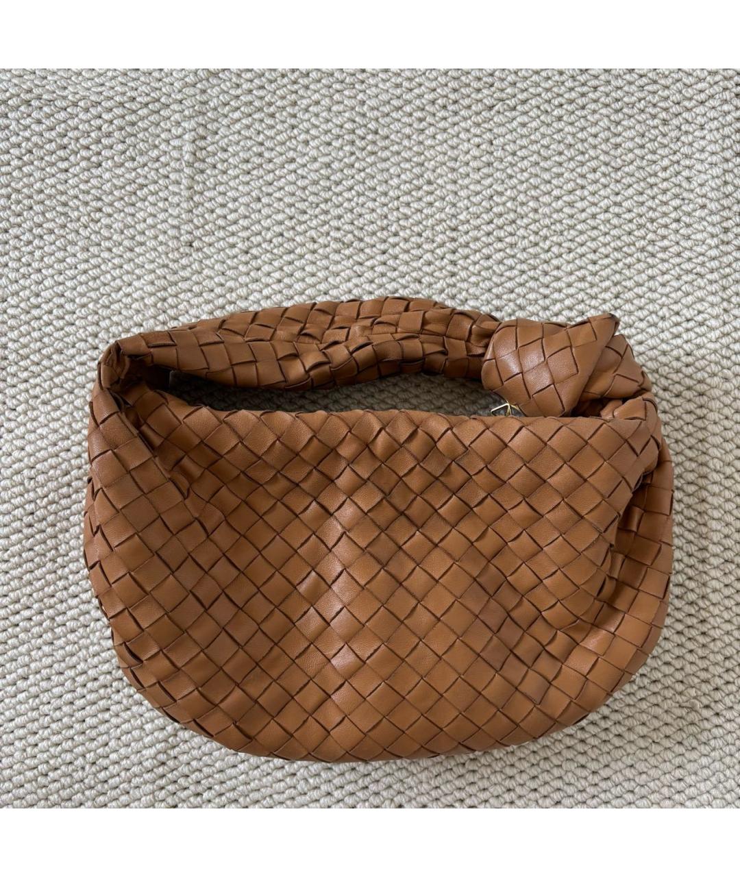 BOTTEGA VENETA Коричневая кожаная сумка через плечо, фото 3