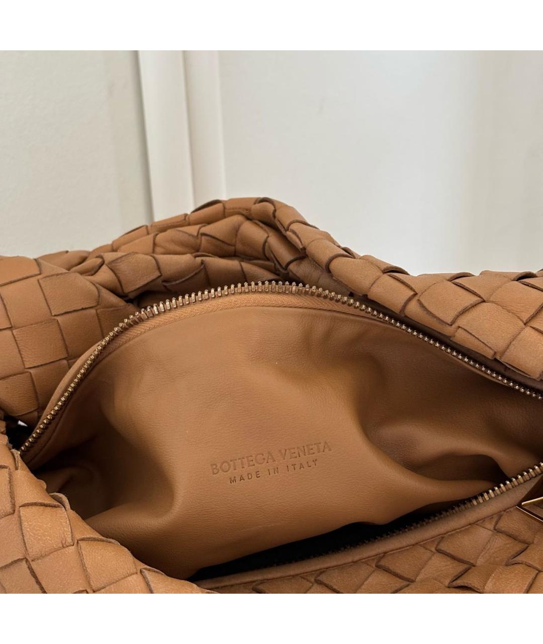 BOTTEGA VENETA Коричневая кожаная сумка через плечо, фото 5