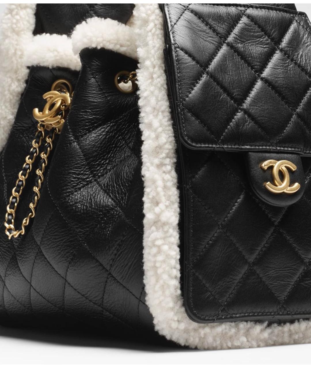 CHANEL Черная кожаная сумка тоут, фото 4