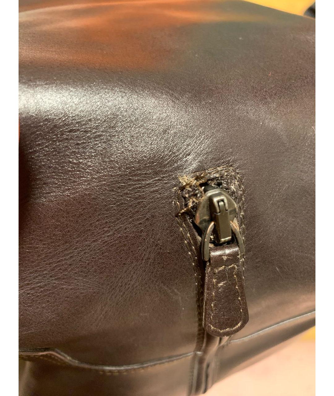 BOTTEGA VENETA Коричневые кожаные сапоги, фото 7