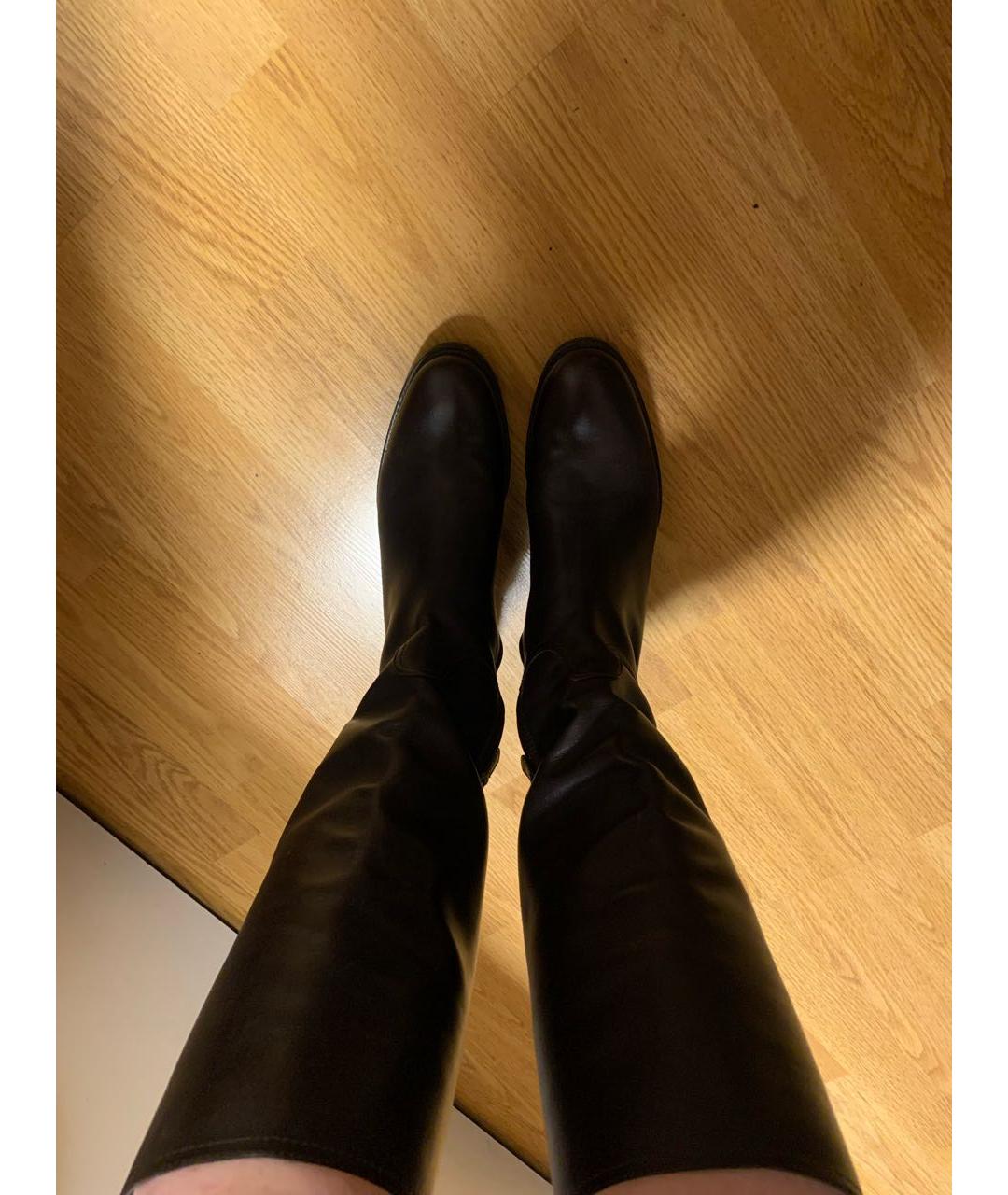 BOTTEGA VENETA Коричневые кожаные сапоги, фото 2