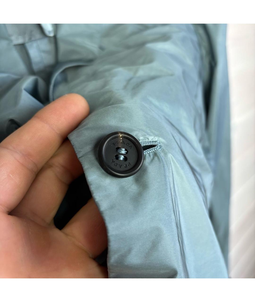 PRADA Голубой синтетический пиджак, фото 3