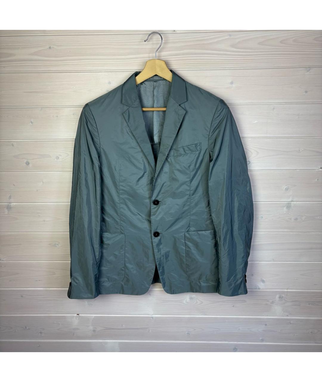 PRADA Голубой синтетический пиджак, фото 8