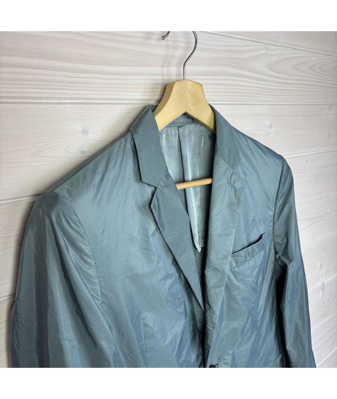 PRADA Голубой синтетический пиджак, фото 2