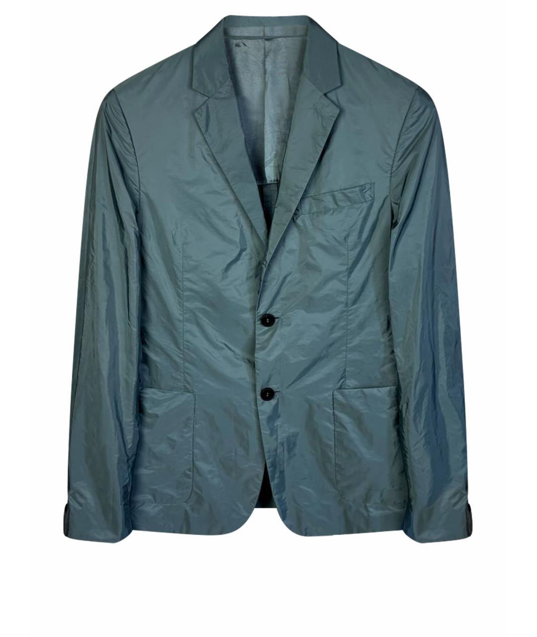 PRADA Голубой синтетический пиджак, фото 1