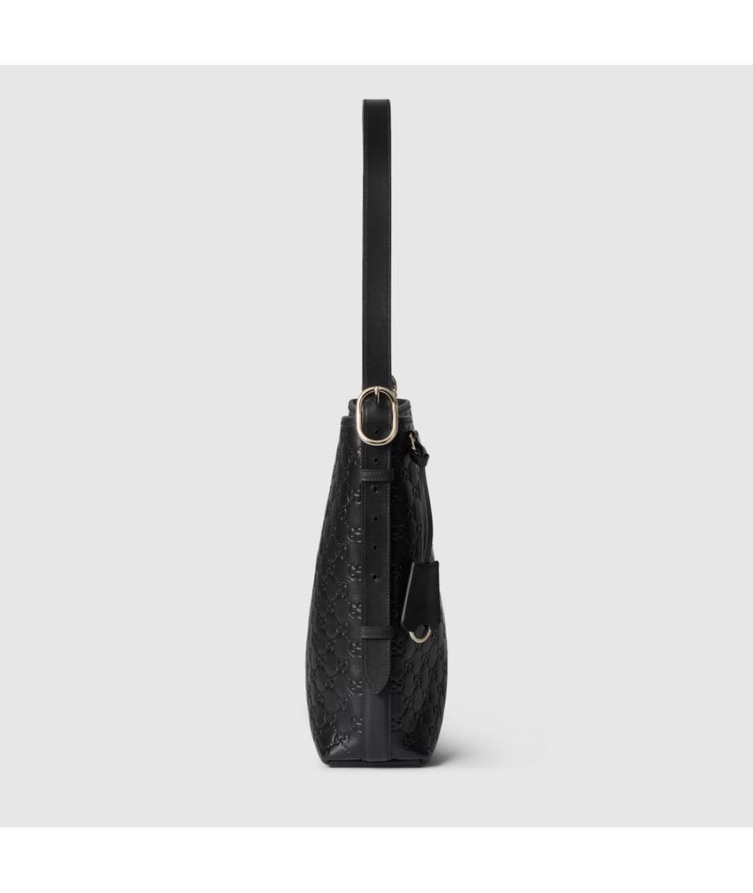 GUCCI Черная кожаная сумка тоут, фото 2
