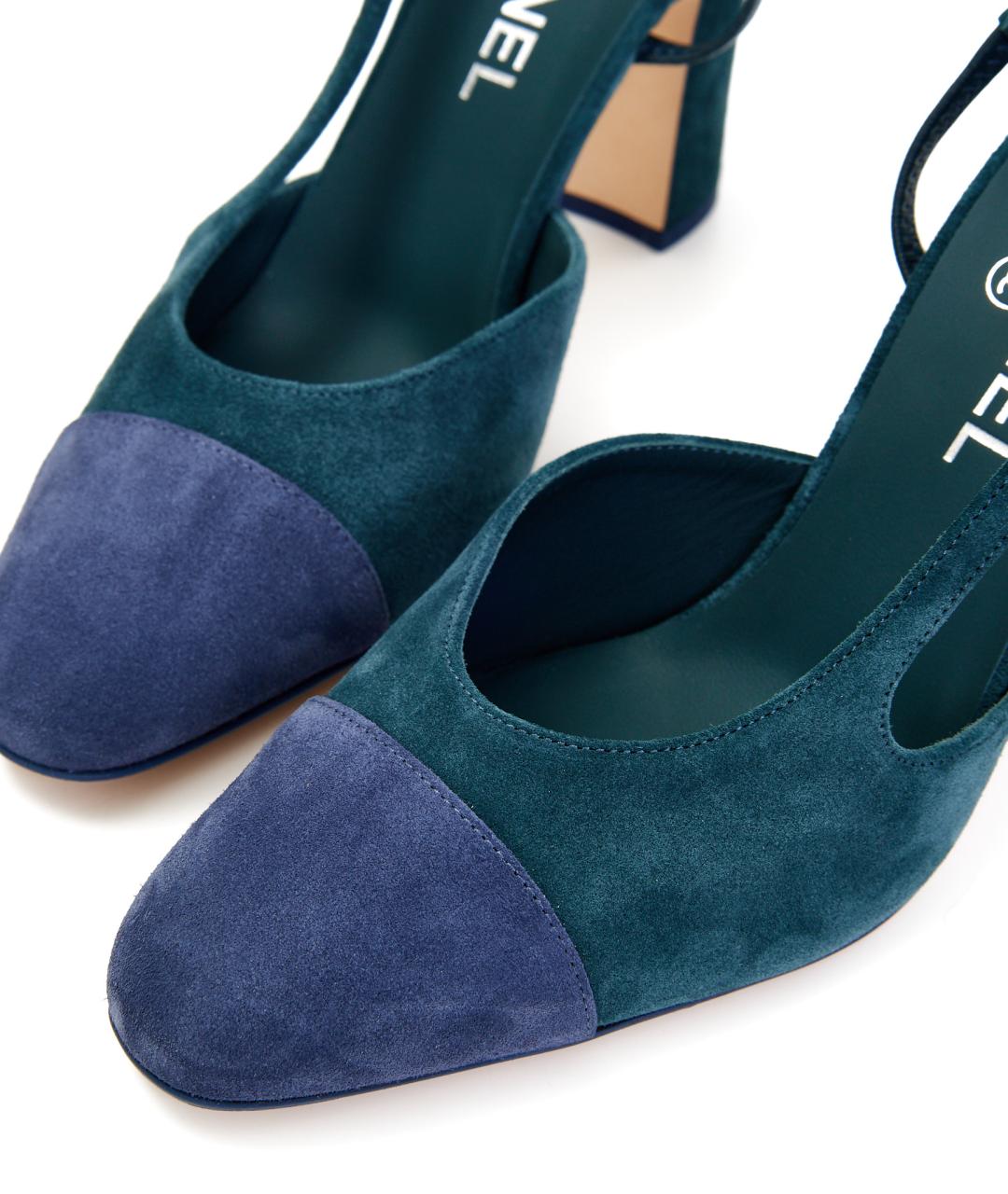 CHANEL Зеленые замшевые туфли, фото 5