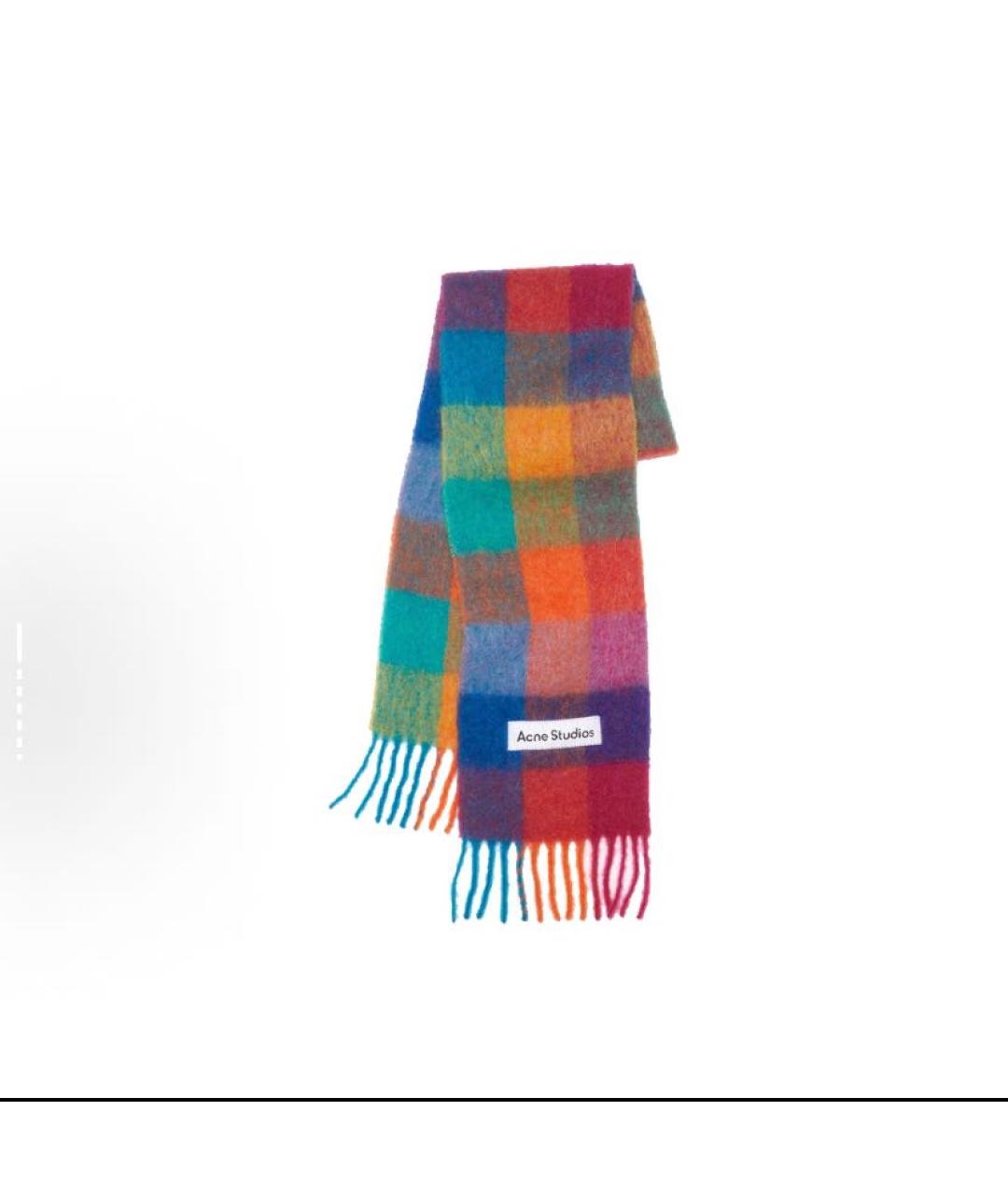 ACNE STUDIOS Мульти шерстяной шарф, фото 5