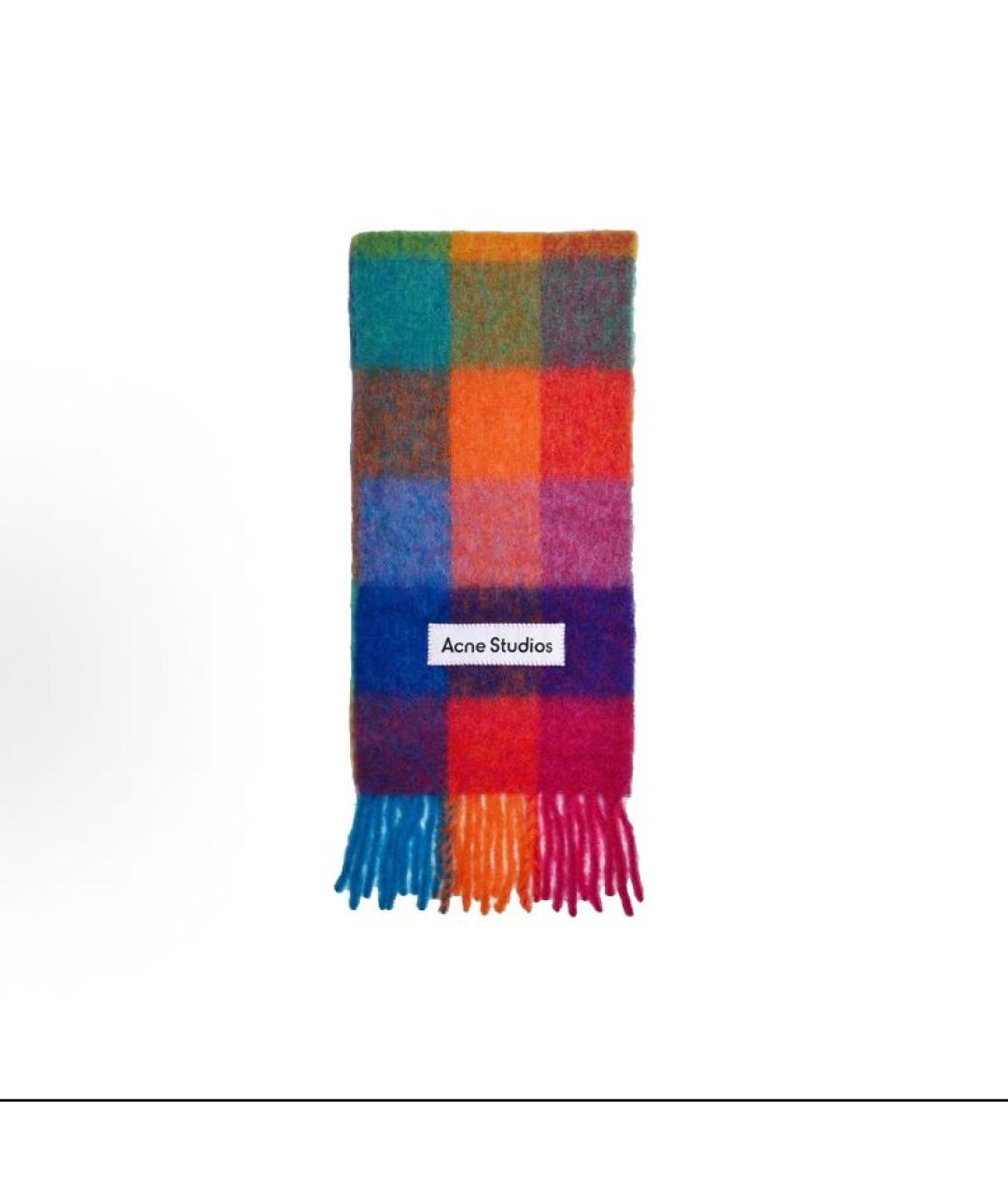 ACNE STUDIOS Мульти шерстяной шарф, фото 2
