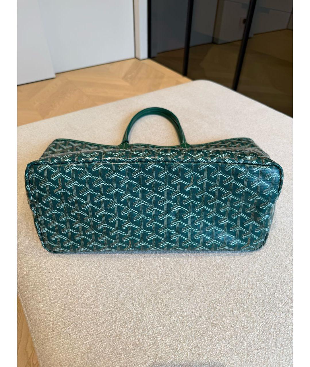 GOYARD Зеленая сумка тоут, фото 3