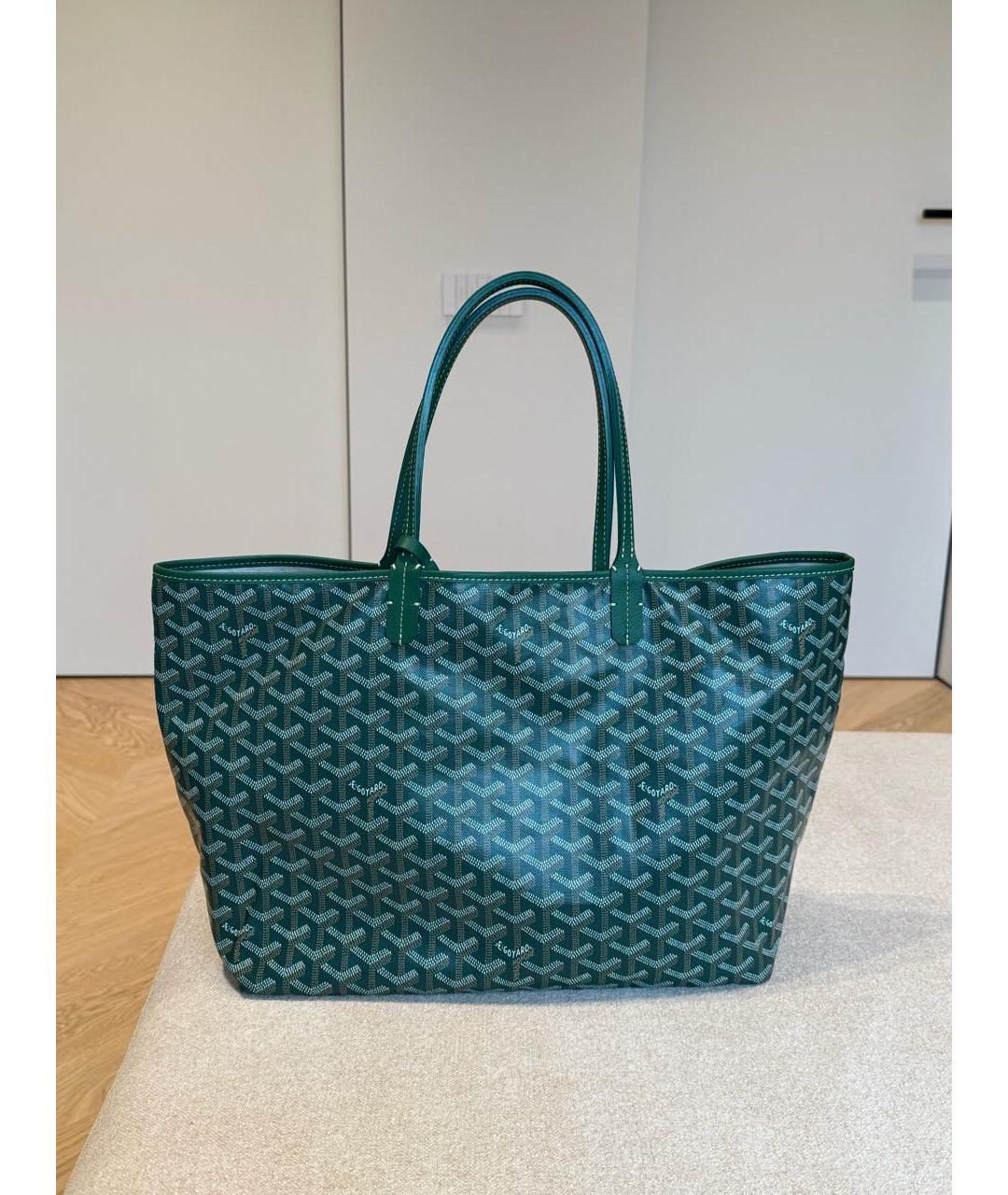 GOYARD Зеленая сумка тоут, фото 7