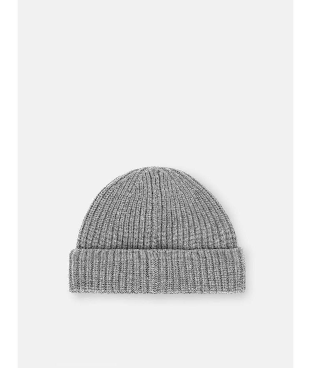 STONE ISLAND Серая шерстяная шапка, фото 2