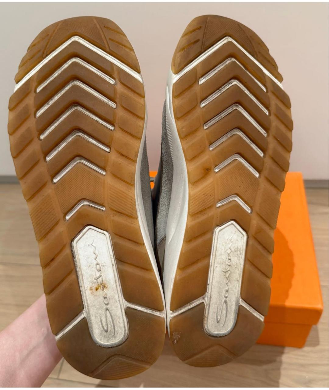 SANTONI Голубые кроссовки, фото 3