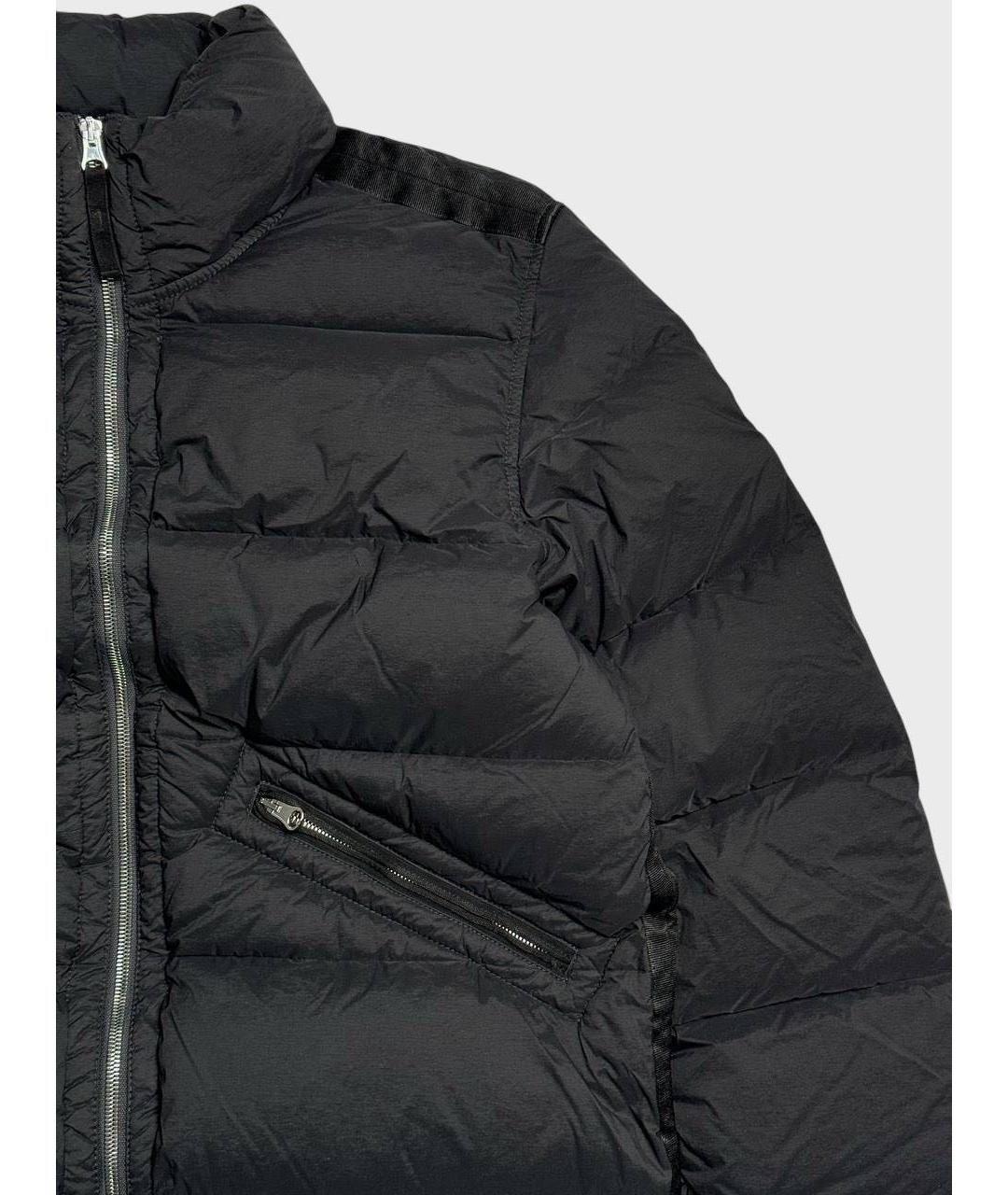 STONE ISLAND Черный пуховик, фото 4
