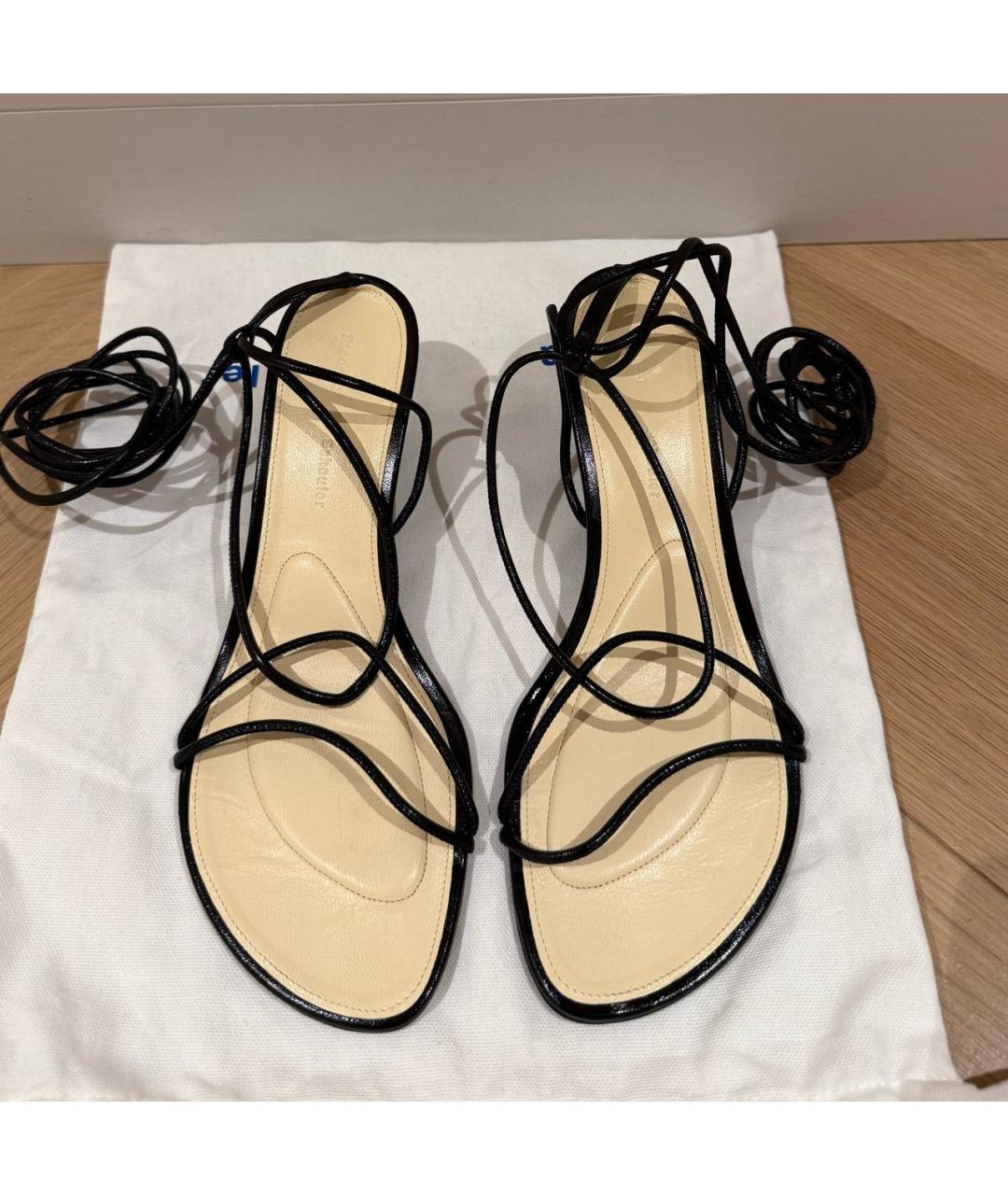 PROENZA SCHOULER Черные кожаные босоножки, фото 2