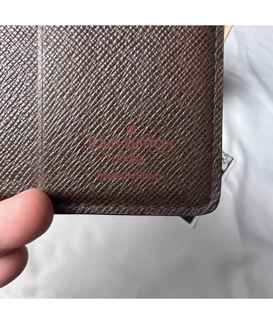 LOUIS VUITTON Коричневый кошелек, фото 3