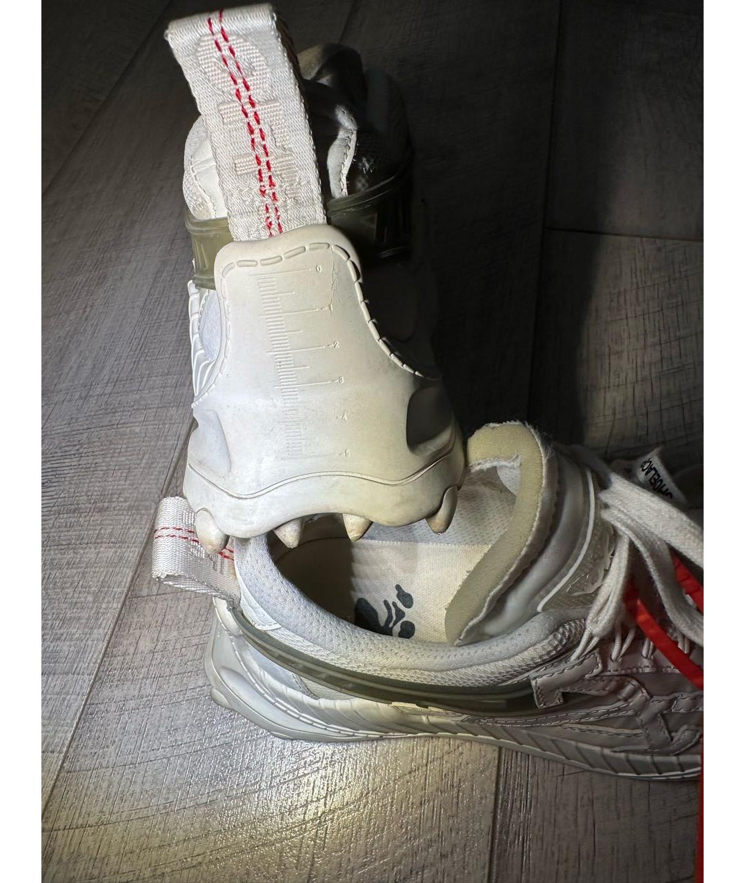 OFF-WHITE Белые кожаные кроссовки, фото 7