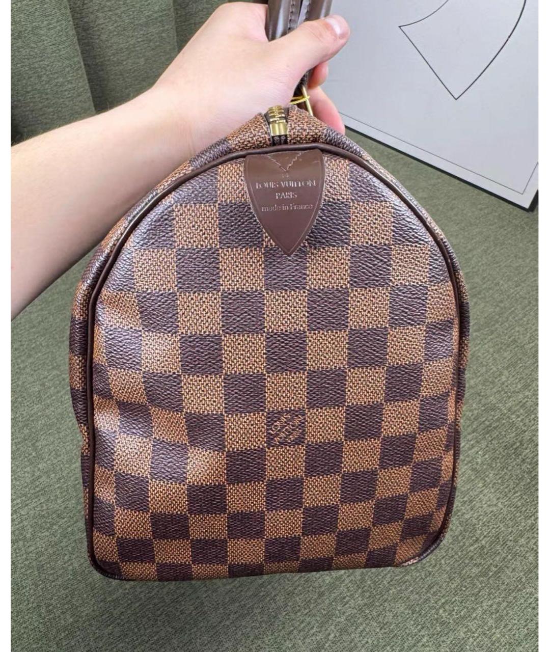 LOUIS VUITTON Коричневая сумка с короткими ручками, фото 4