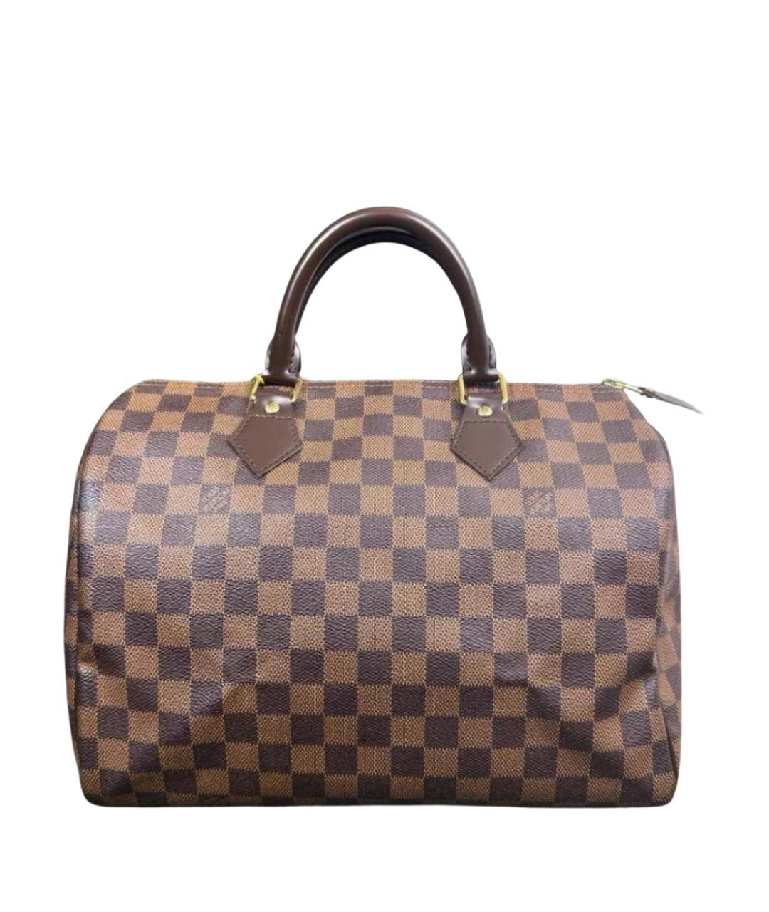 LOUIS VUITTON Коричневая сумка с короткими ручками, фото 1