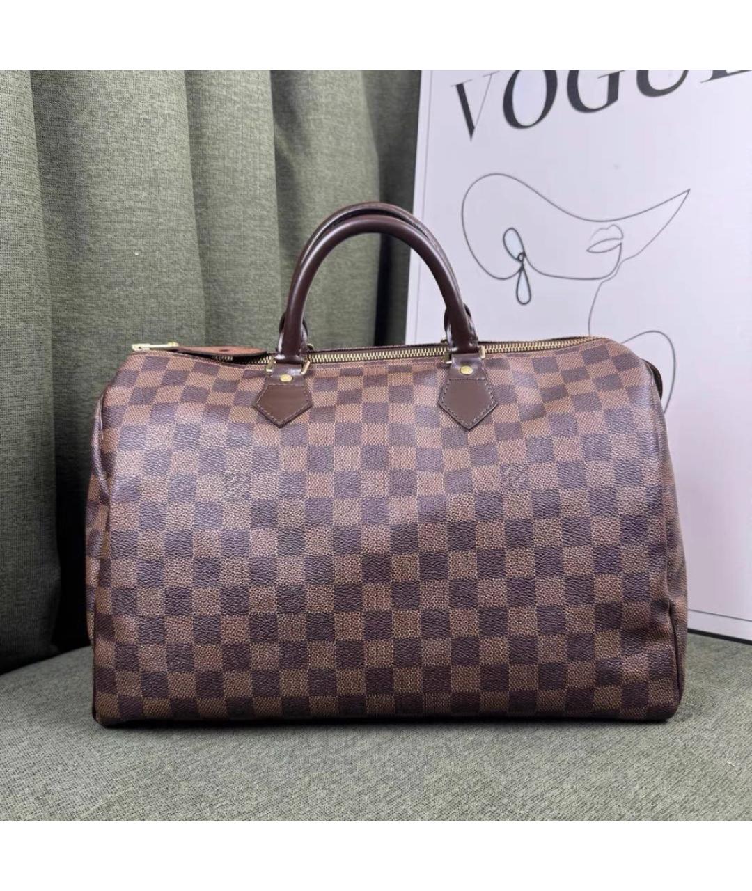 LOUIS VUITTON Коричневая сумка с короткими ручками, фото 6