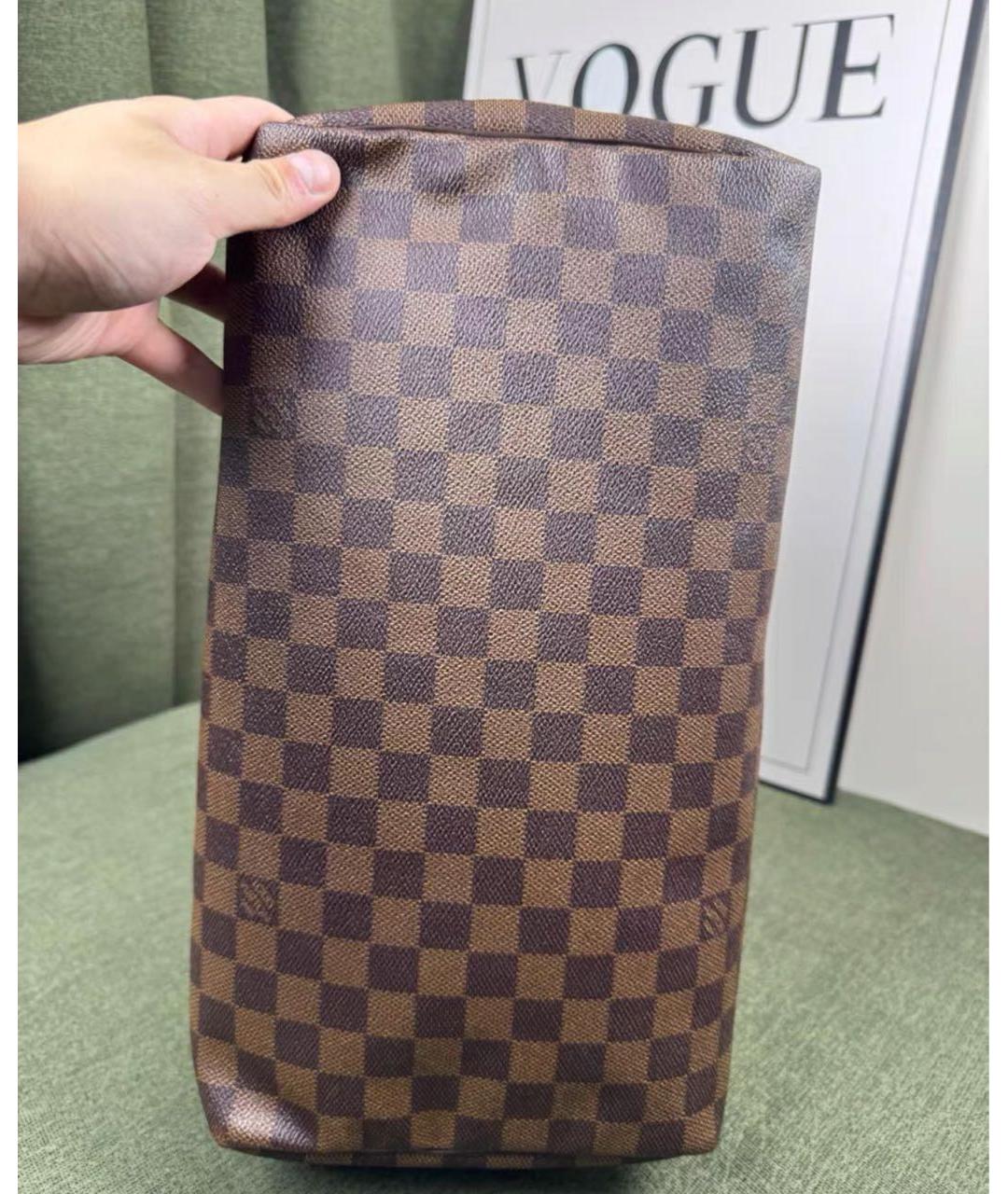 LOUIS VUITTON Коричневая сумка с короткими ручками, фото 5