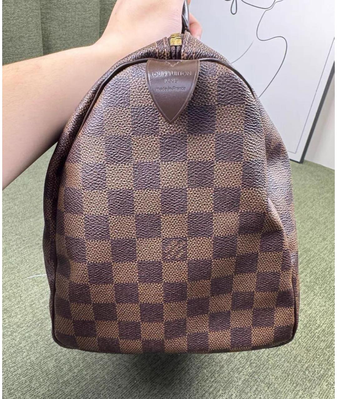 LOUIS VUITTON Коричневая сумка с короткими ручками, фото 4