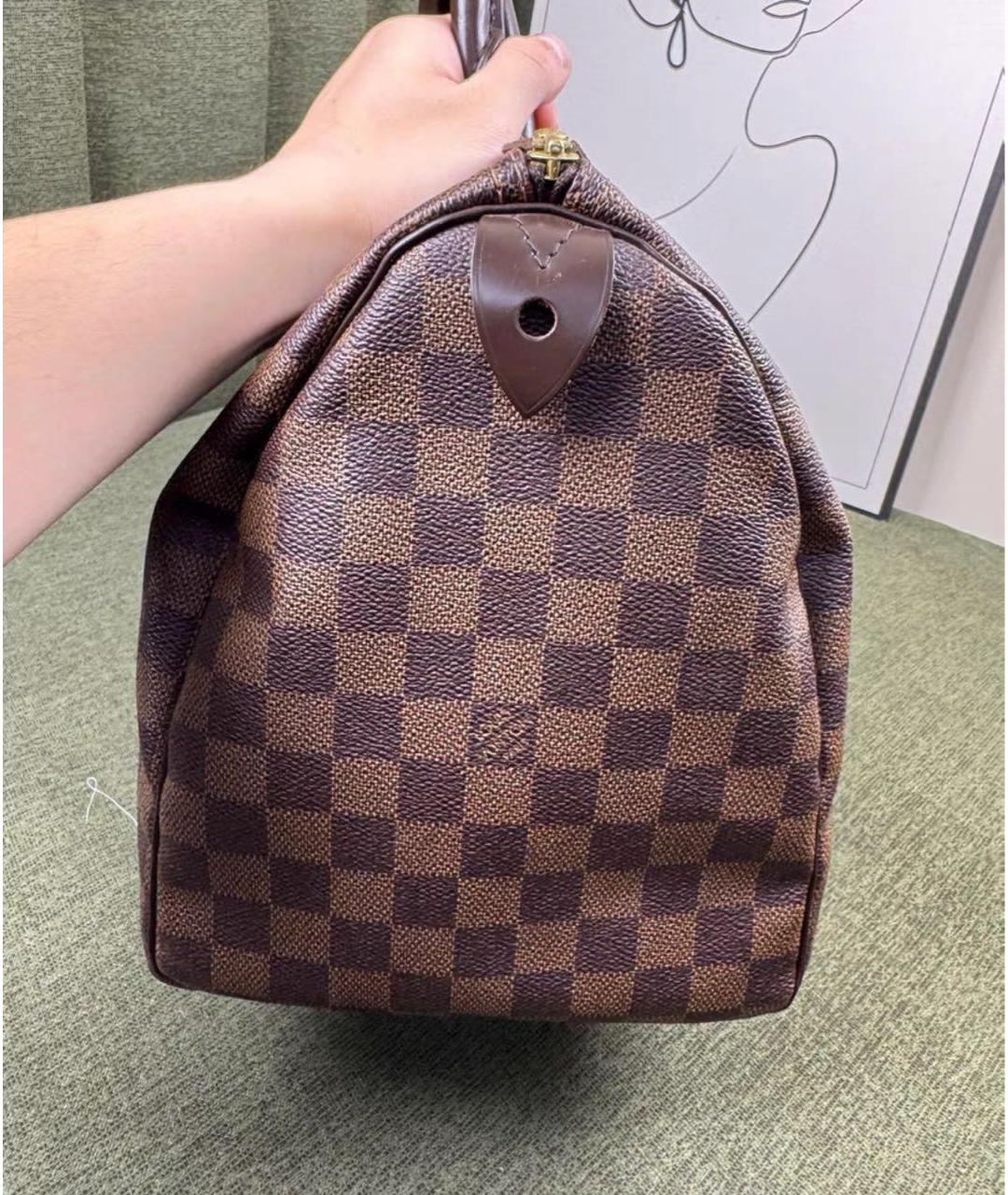 LOUIS VUITTON Коричневая сумка с короткими ручками, фото 3