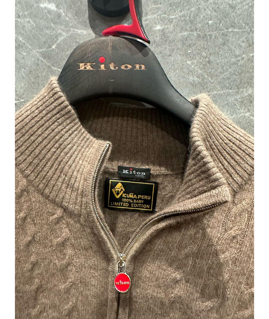 KITON Бежевый джемпер / свитер, фото 3