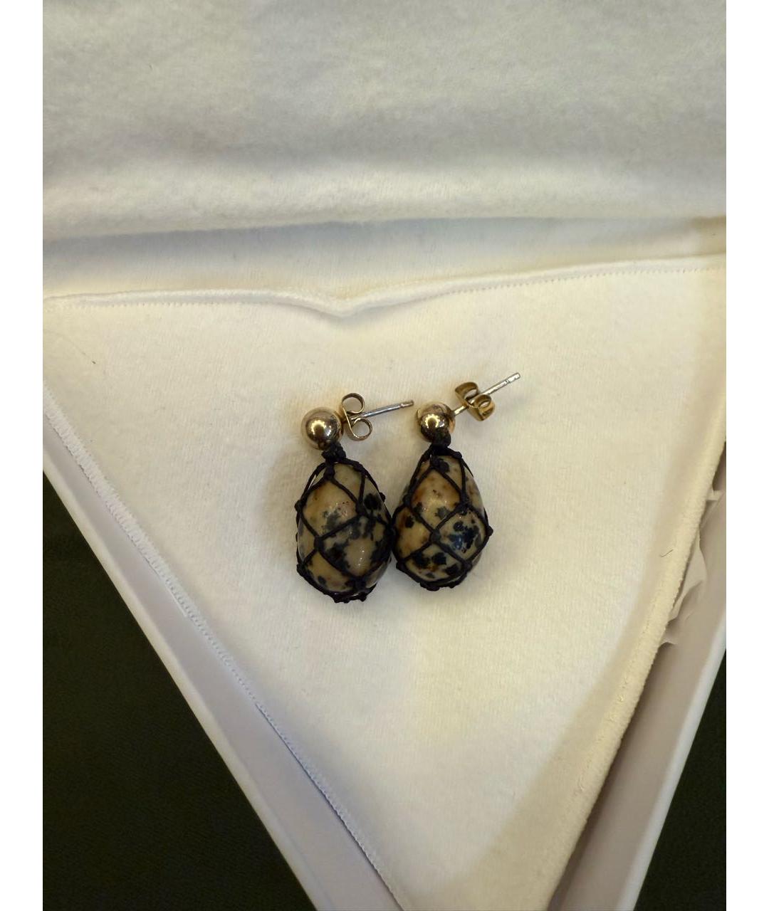 BOTTEGA VENETA Черные серьги, фото 3