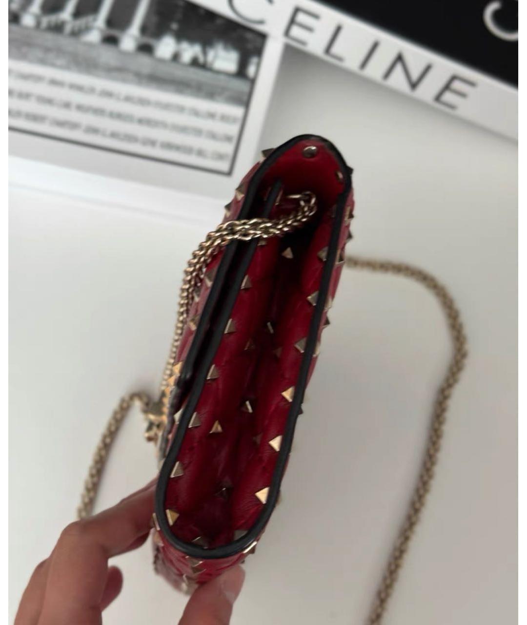 VALENTINO Красная сумка через плечо, фото 4