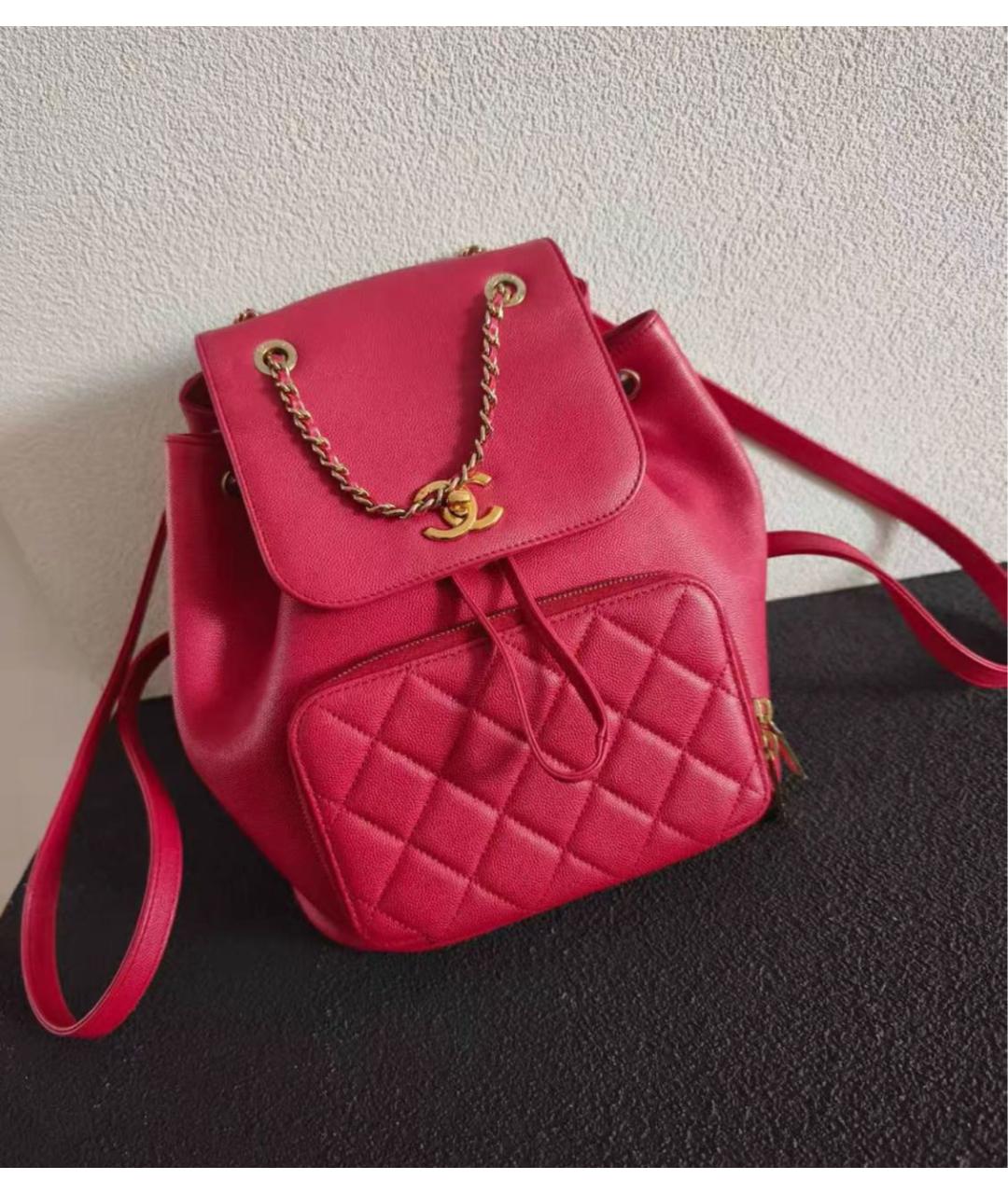 CHANEL Коралловый рюкзак, фото 5