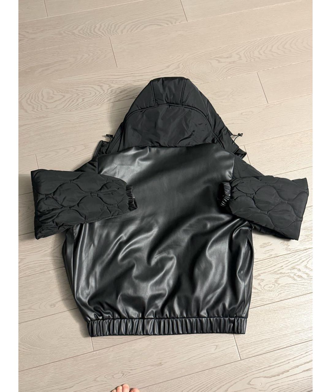 VERSACE JEANS COUTURE Черная кожаная куртка, фото 2