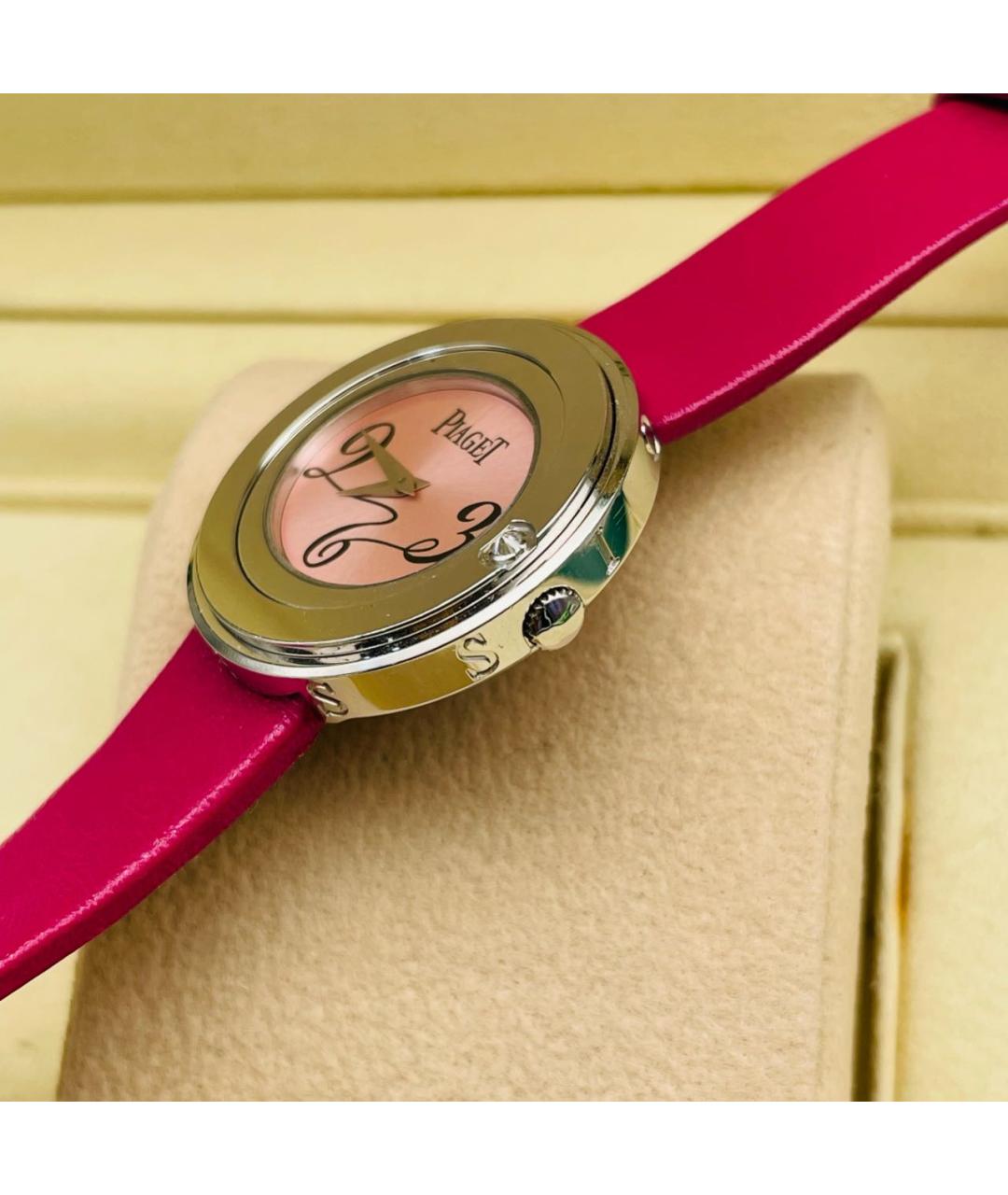 PIAGET Коралловые часы из белого золота, фото 3