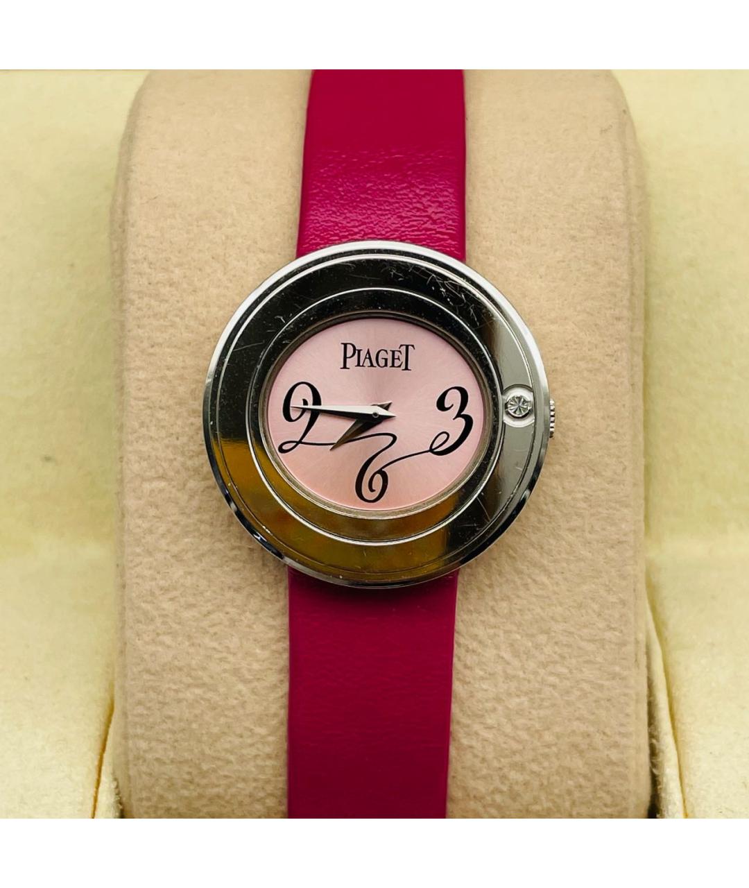 PIAGET Коралловые часы из белого золота, фото 6