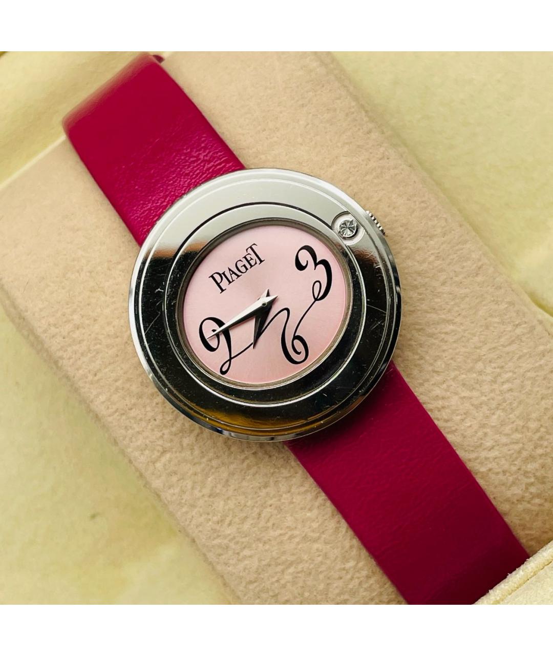 PIAGET Коралловые часы из белого золота, фото 2