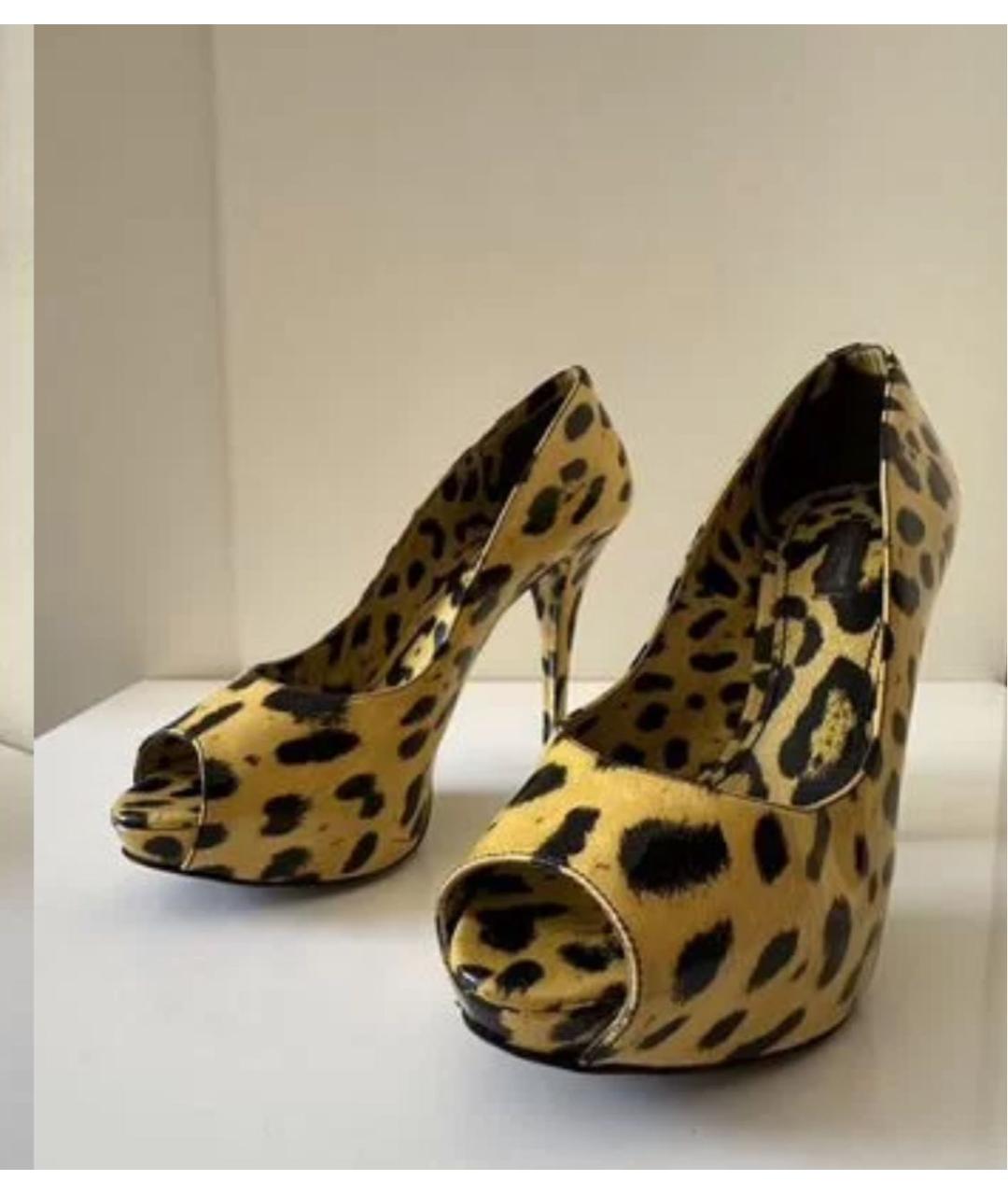 DOLCE&GABBANA Желтые туфли из лакированной кожи, фото 2