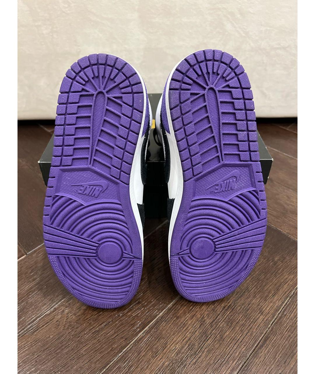 JORDAN Черные замшевые высокие кроссовки / кеды, фото 4