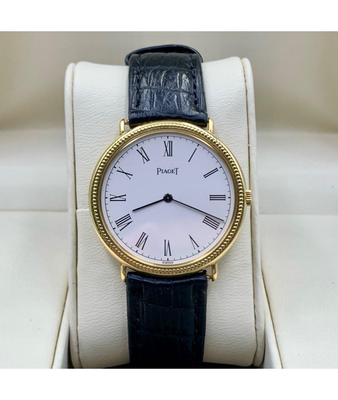 PIAGET Белые часы из желтого золота, фото 5