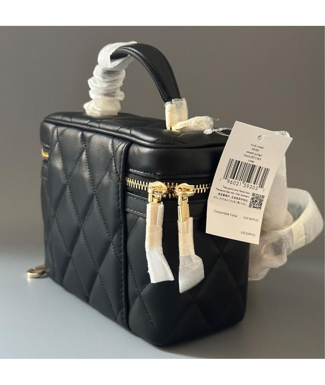 KATE SPADE Черная кожаная сумка через плечо, фото 4